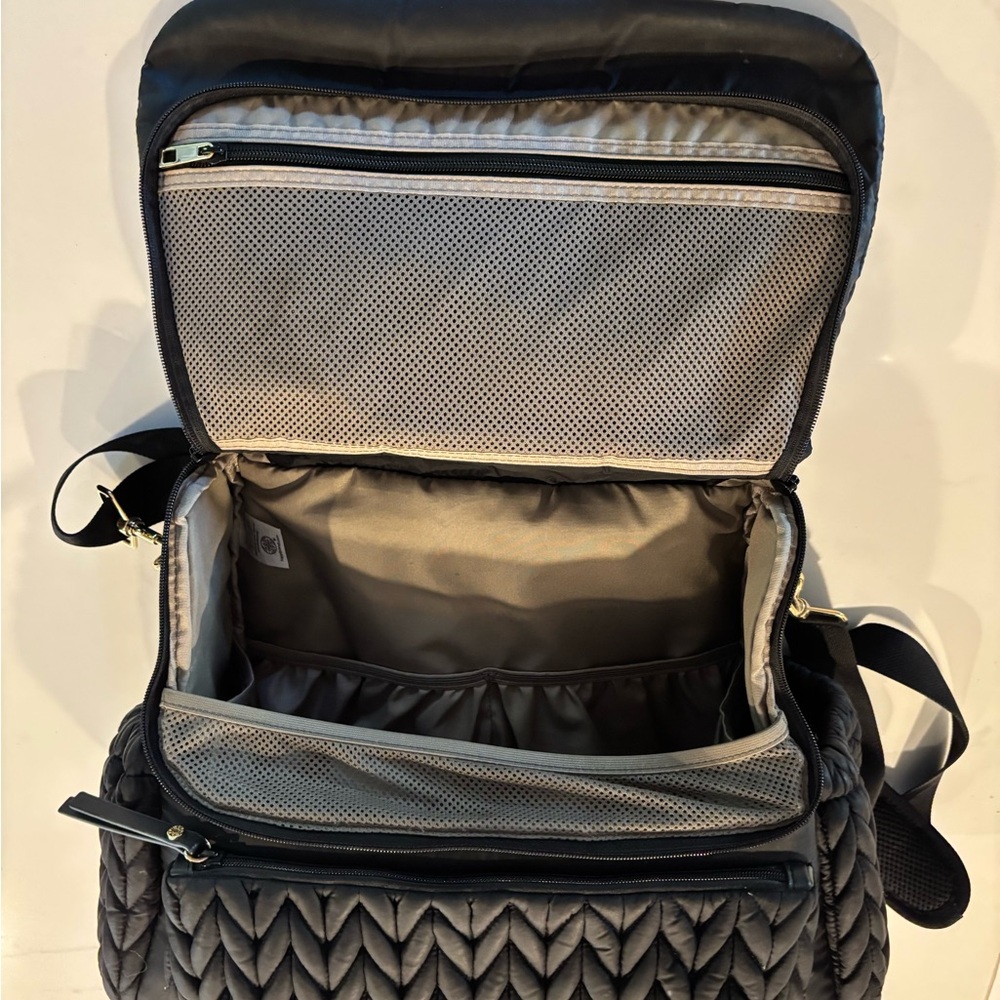 HAPP•black levy backpack diaper bag EUC - Picture 10 of 14